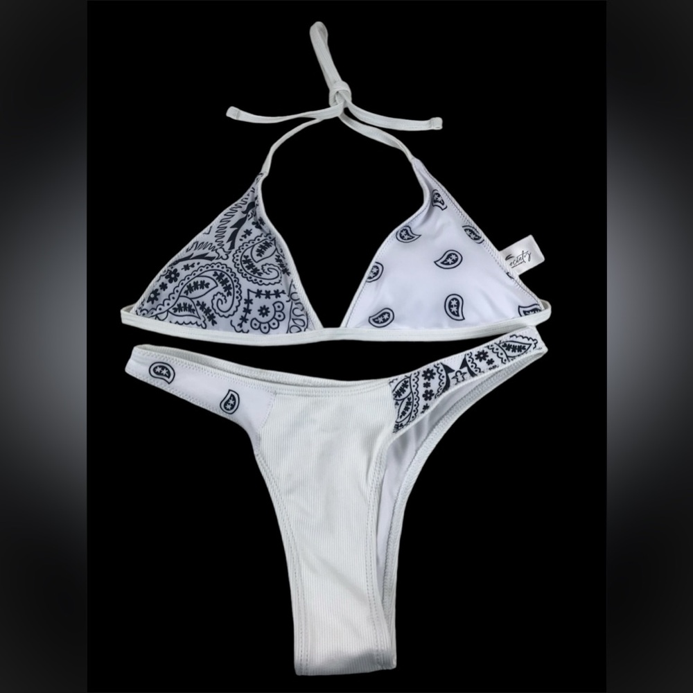 Society Bikini Hawaii Black and White Bikini